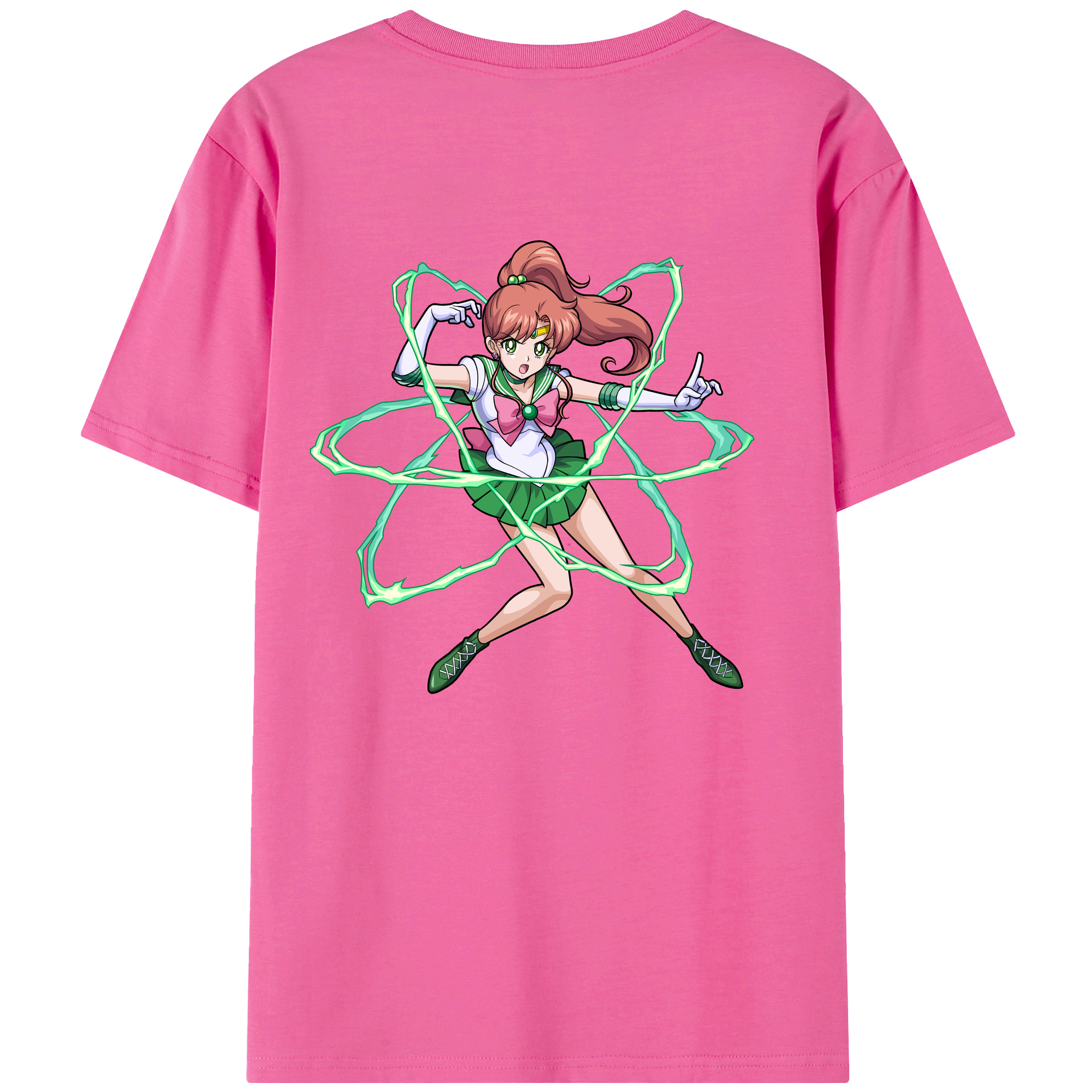 （画像用） 美少女戦士セーラームーン 木野 まこと きの まこと Sailor Moon Kino Makoto （セーラージュピター；Sailor Jupiter） レディース半袖Tシャツ(バックプリント)